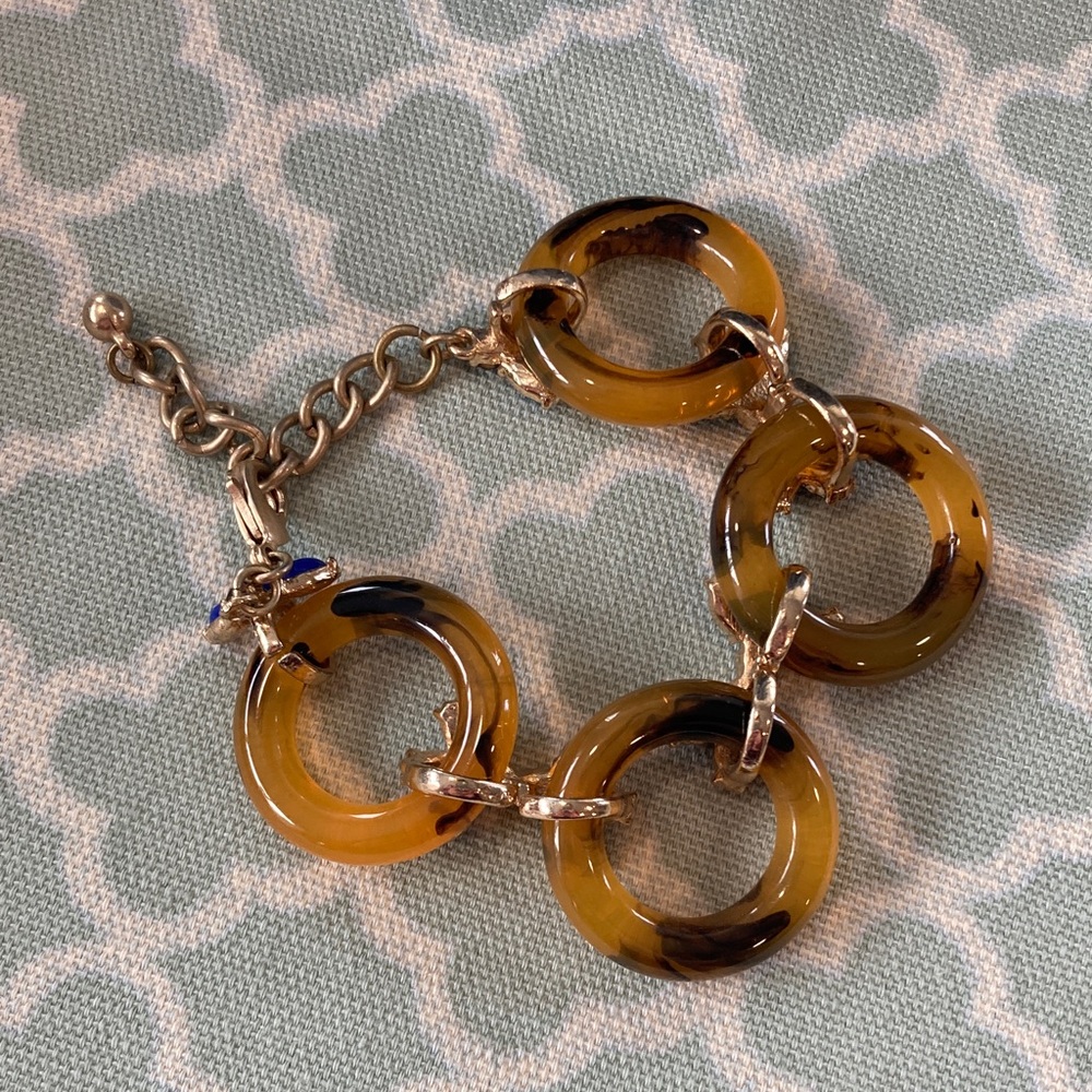 Kitsy Lane Tortoise Blue Ring Bracelet - Picture 4 of 4